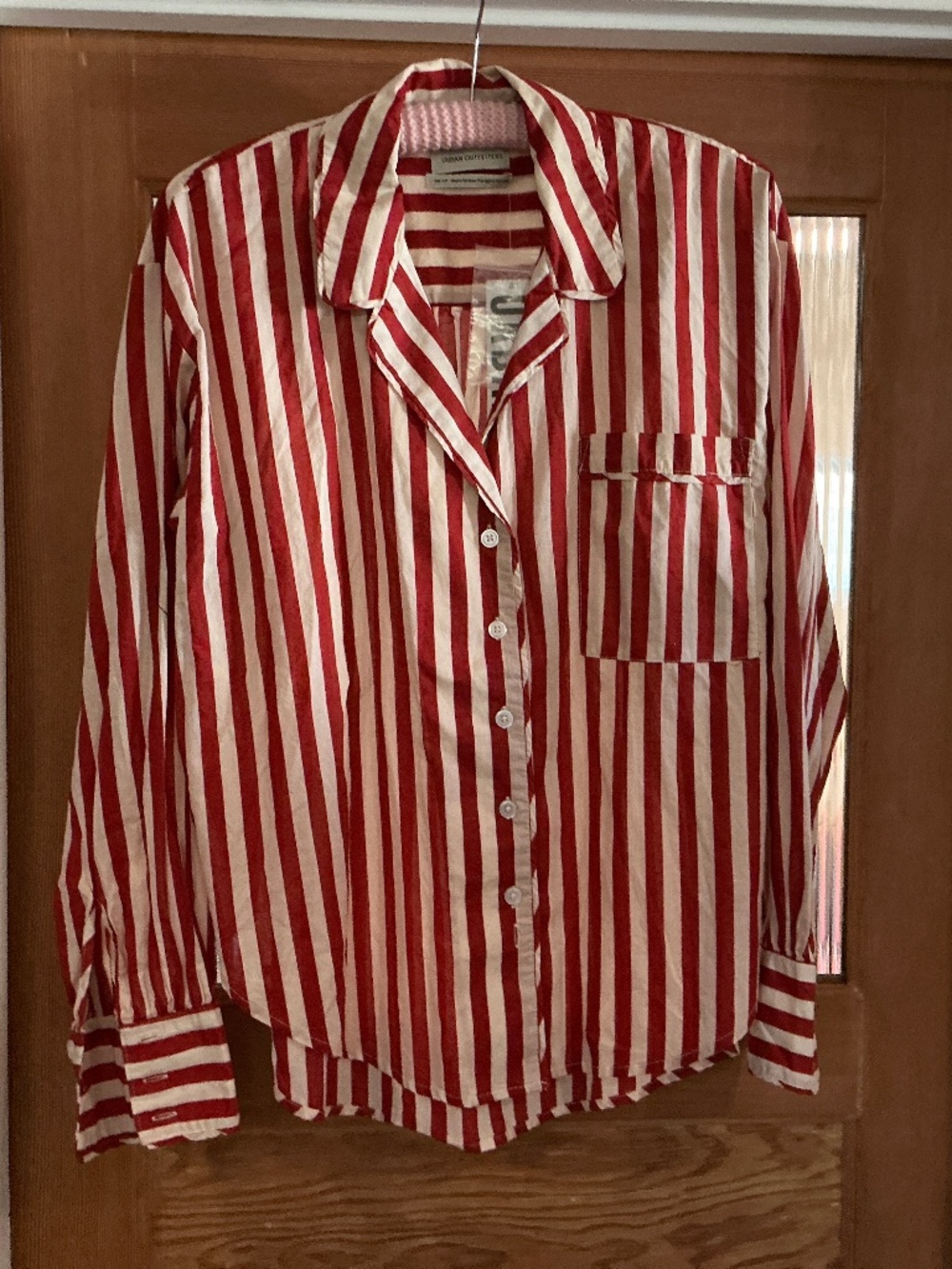 red and white stripped Urban Outfitters blouse